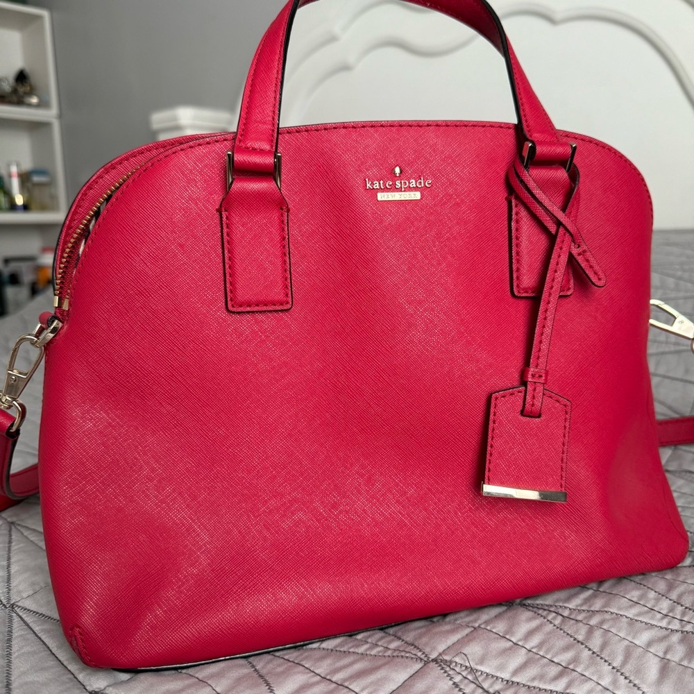 Kate Spade Medium Cameron Street Lottie in Rosso (Used) - Picture 2 of 11
